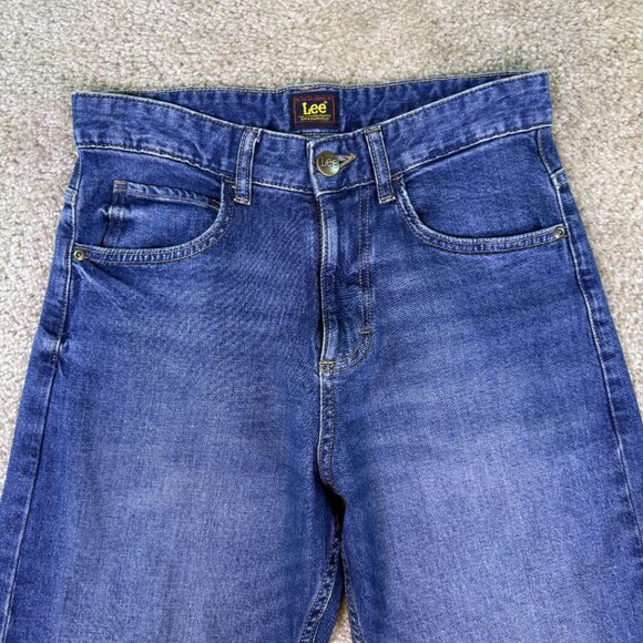 Lee Relaxed Fit Straight Leg Jeans Women's Size 4 Denim 29X28 High Rise E618 - Picture 2 of 14